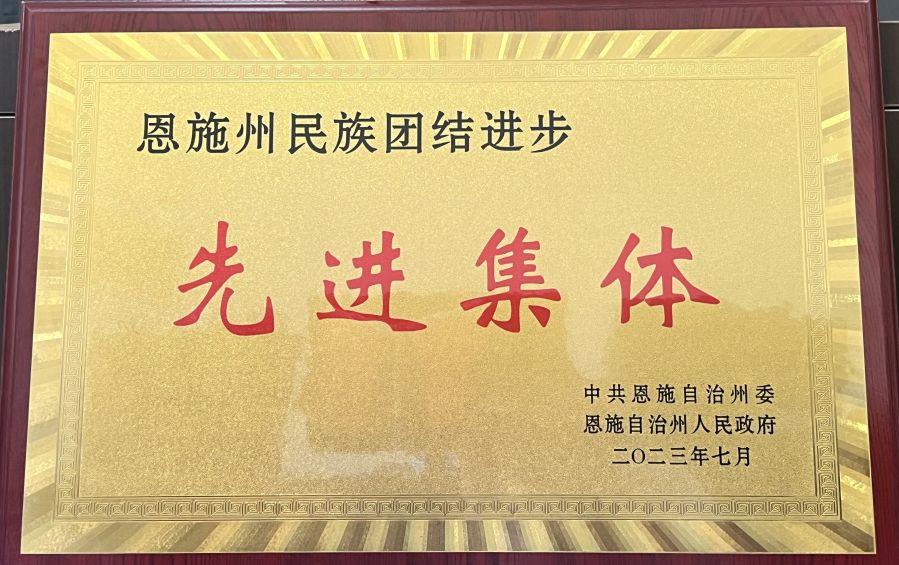 “恩施州民族團(tuán)結(jié)先進(jìn)集體”稱號(hào)